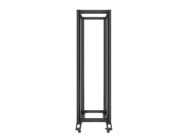 Lanberg - Rack åben ramme - 4-pæl - sort - 42U - 19