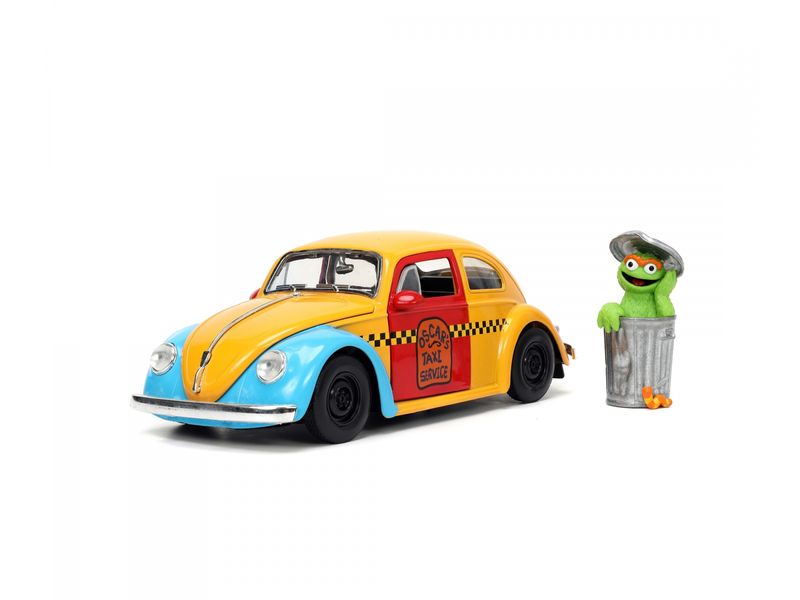 Jada Toys VW Beetle Sesame Street 1:24 1959 Volkswagen Käfer Modell im Sesamstrasse Design