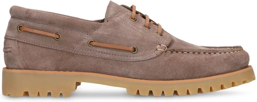 Manfield Heren Beige suède bootschoenen
