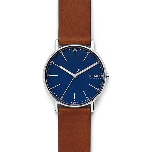 Skagen Signatur Herreur, Brun/Blå, 40 mm