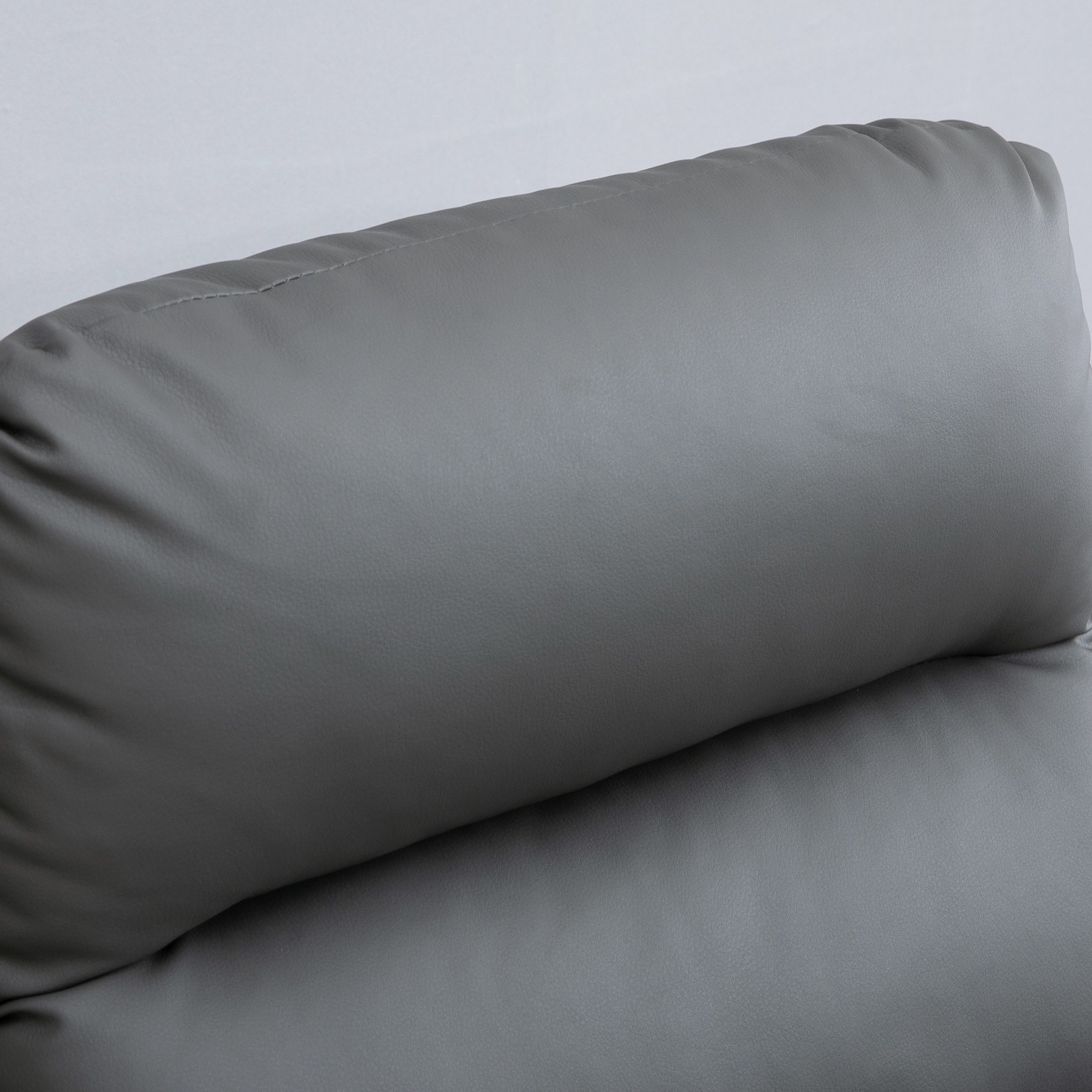 HOMCOM Relaxsessel mit Fußstütze grau 89L x 65B x 100H cm