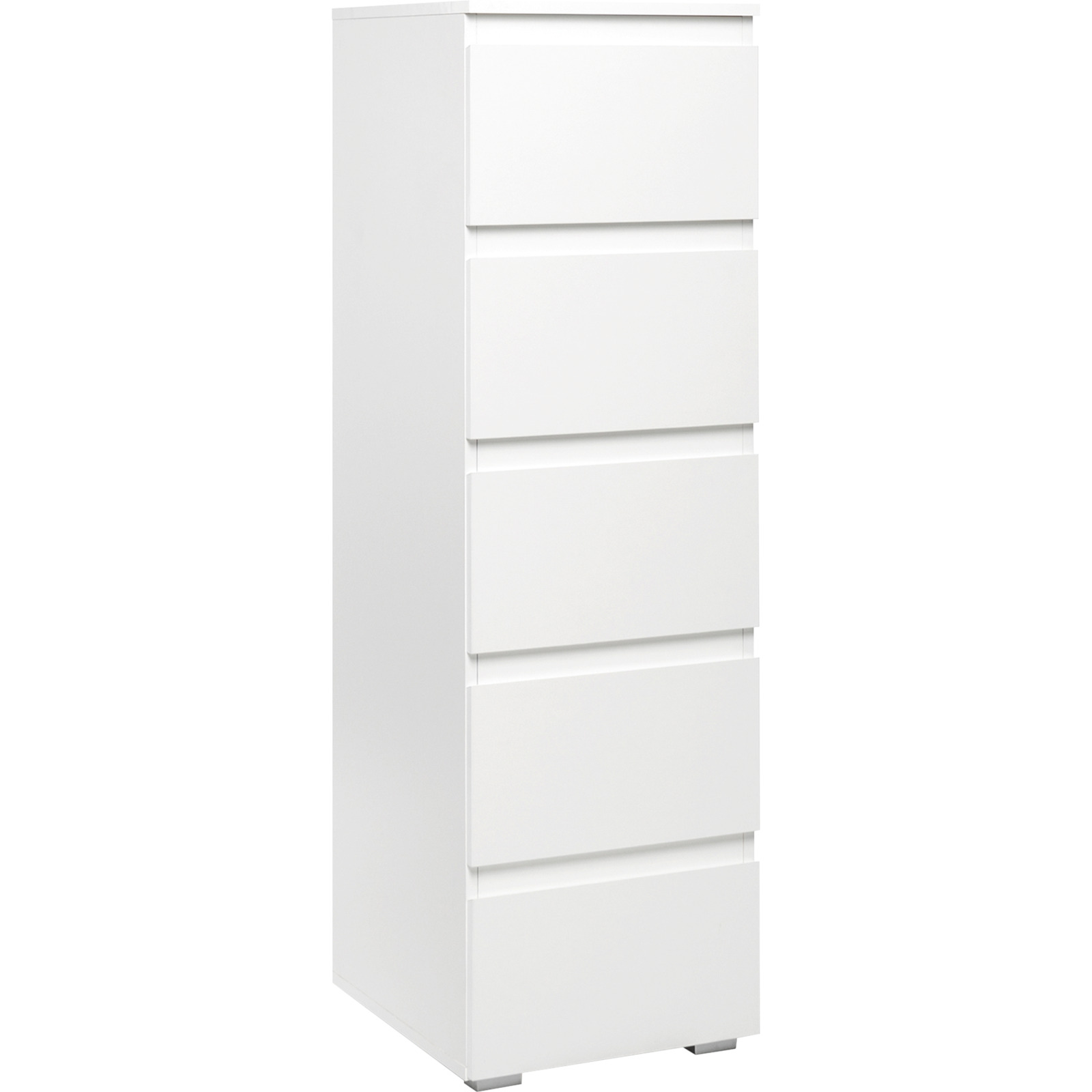 Kommode Shark Dekor weiss matt 40 x 131 x 45 cm