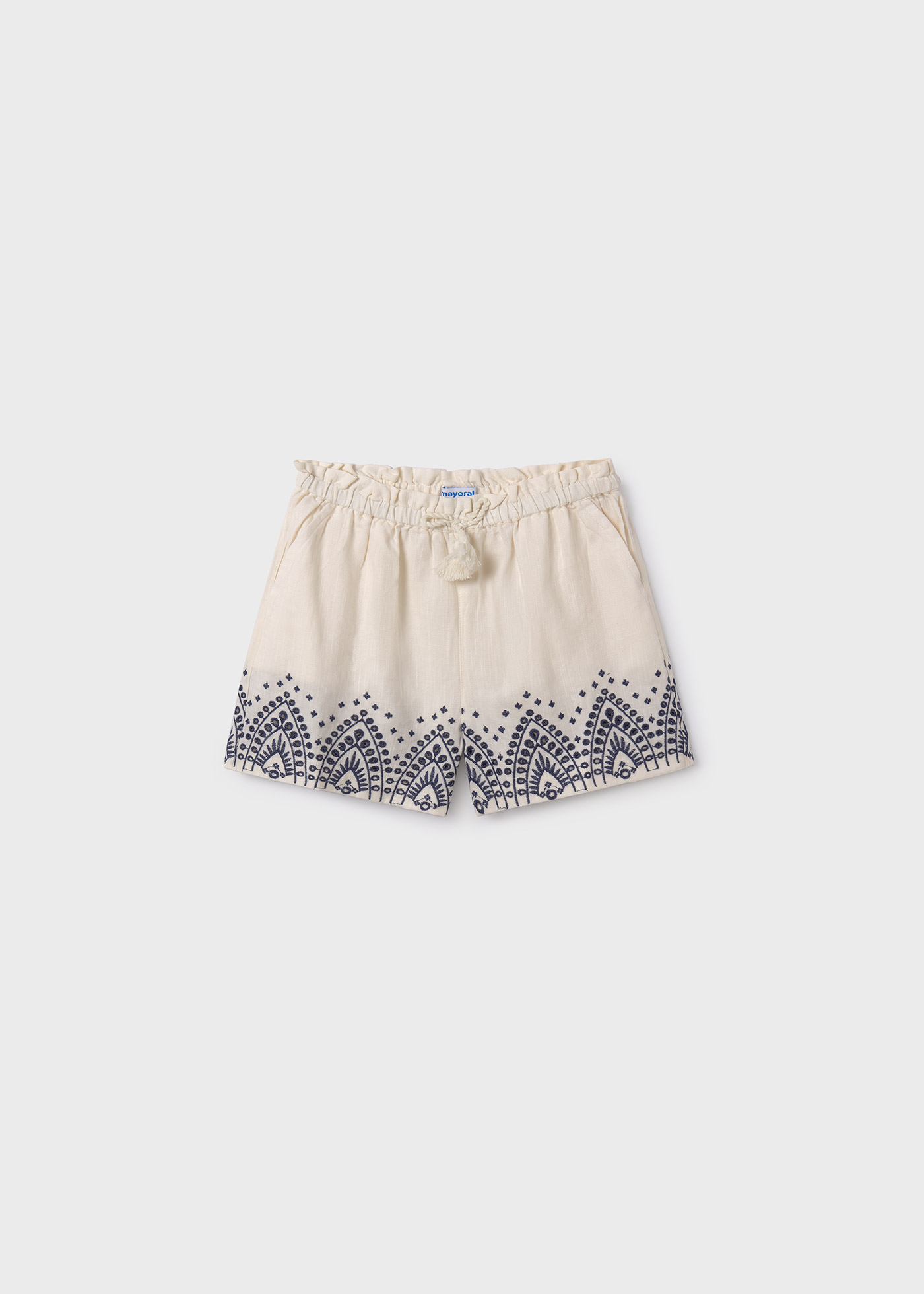 shorts bordados para meninas