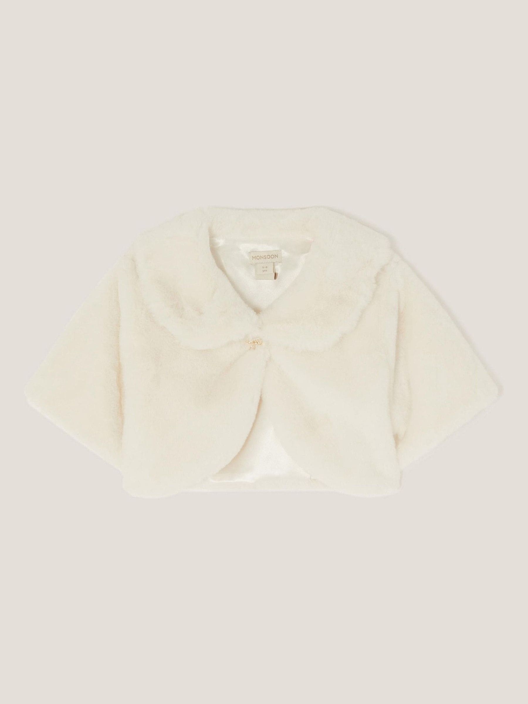 Monsoon bolero met kraag van imitatiebont