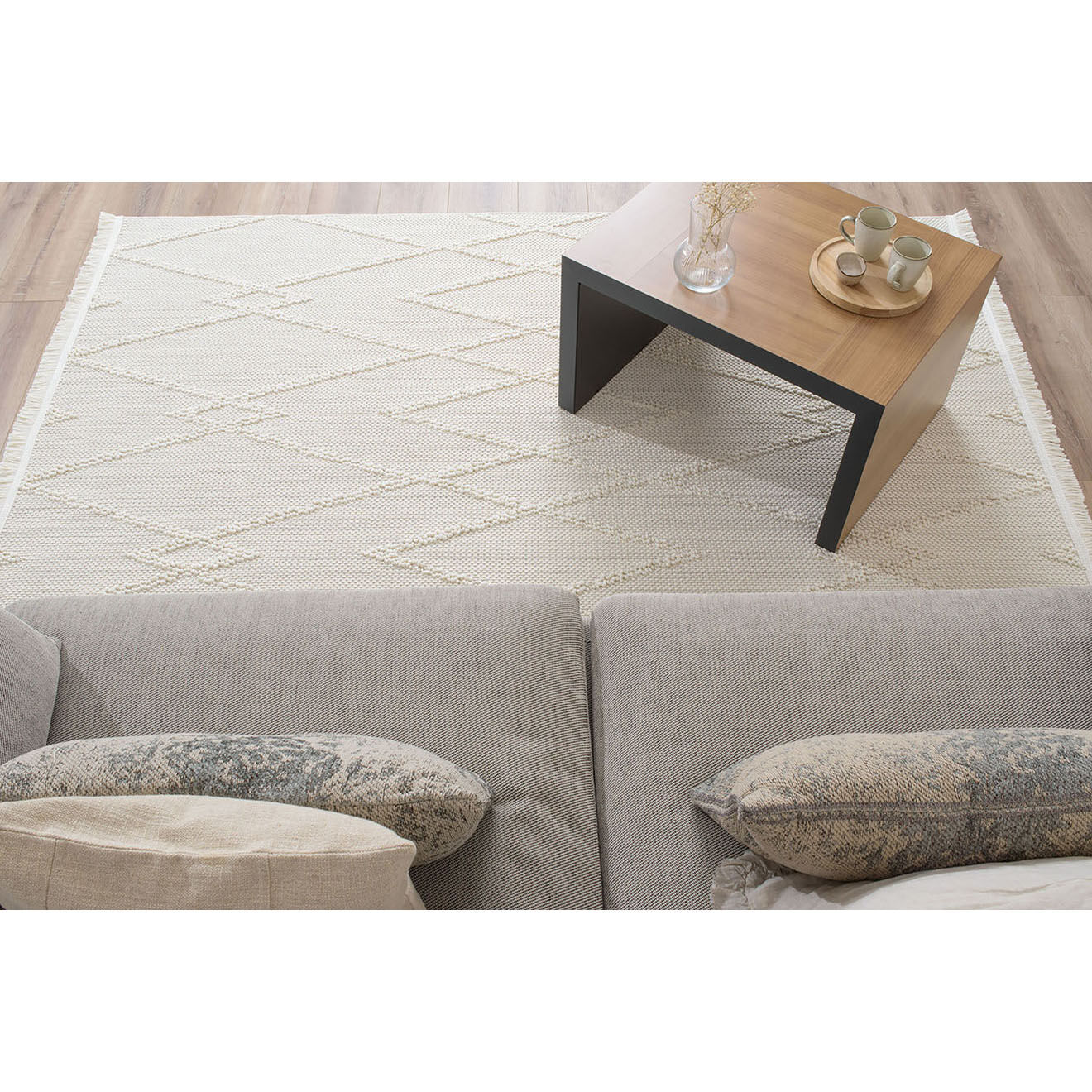 Nazar Rugs Tapis Bali 732 crème - 80x150 cm