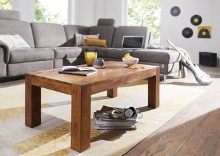 Couchtisch Heves Massivholz Sheesham 110 x 40 cm