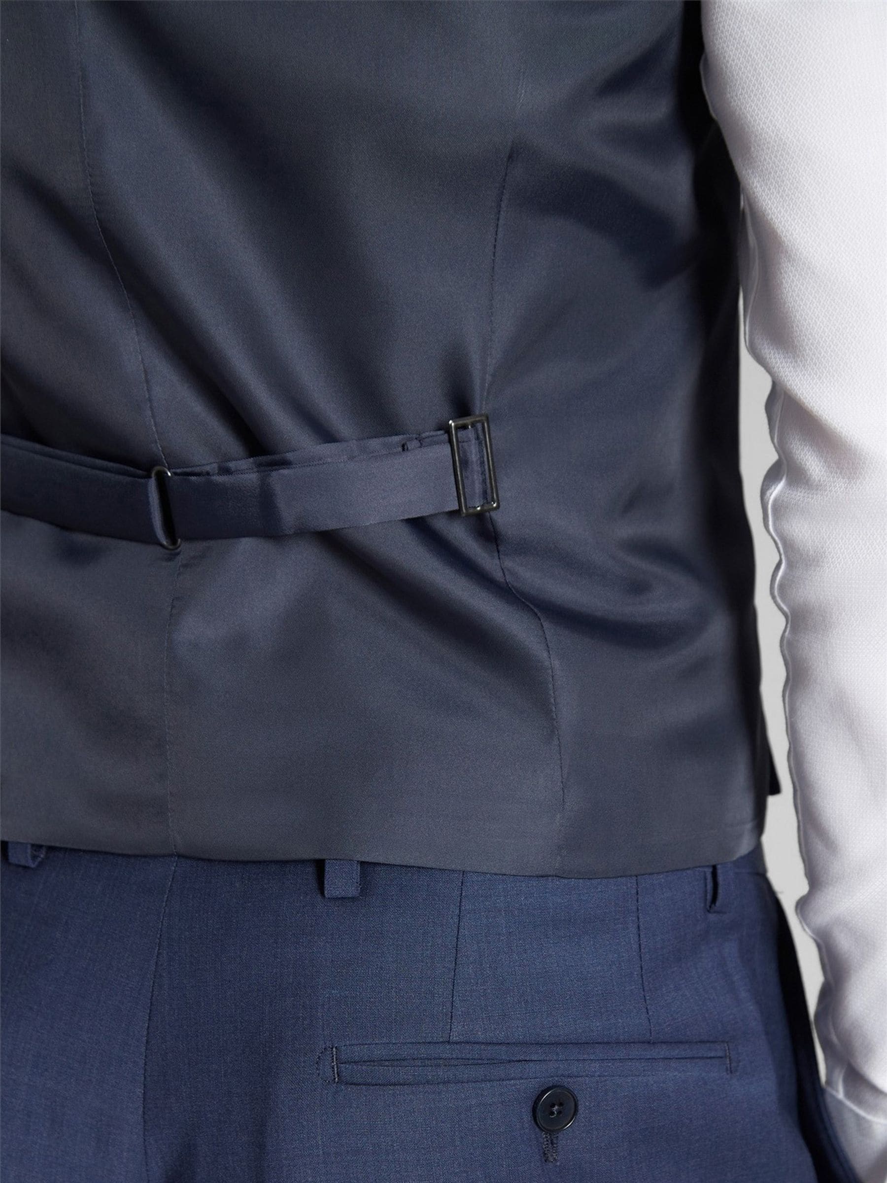 Ted Baker Tailoring Blauw premium Panama gilet