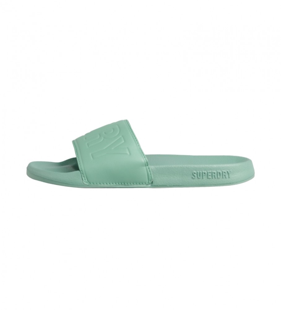 Superdry Chanclas de piscina Code Core verde