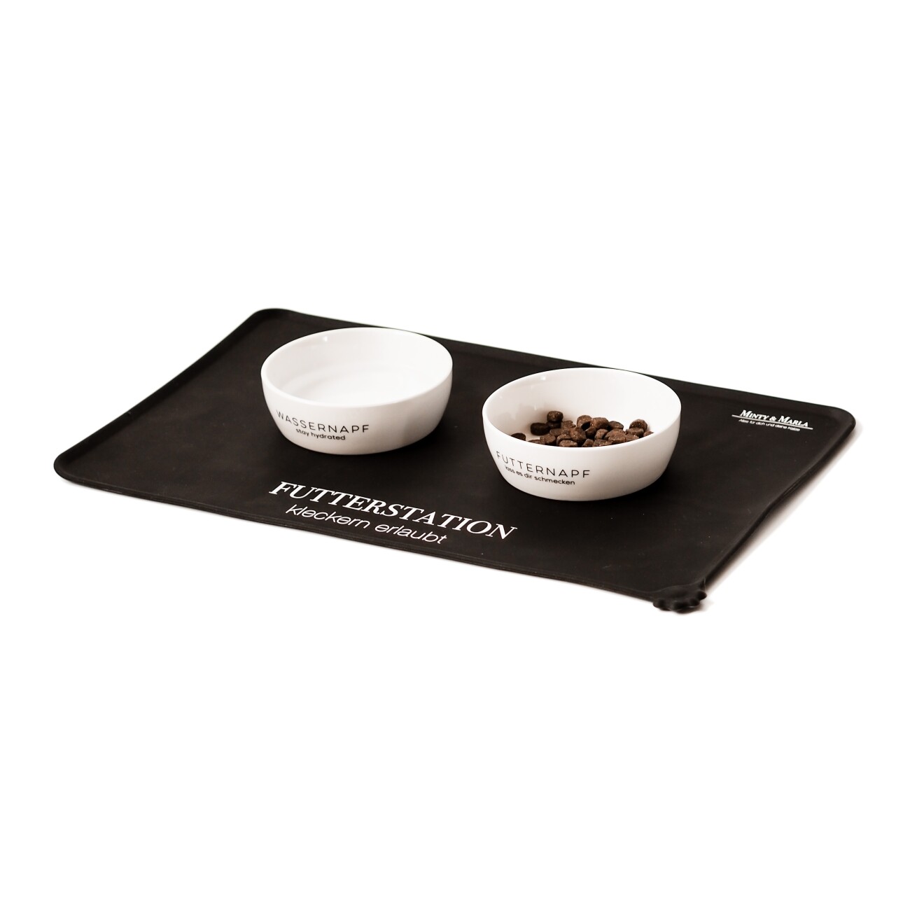 Minty&Marla Futterstation 3er Set Katze schwarz