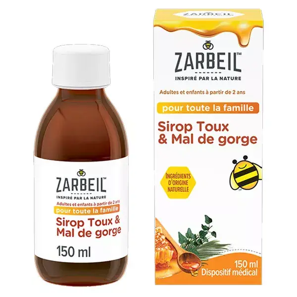 Xarope Zarbeil® para Tosse e Dor de Garganta, Frasco de 150 ml