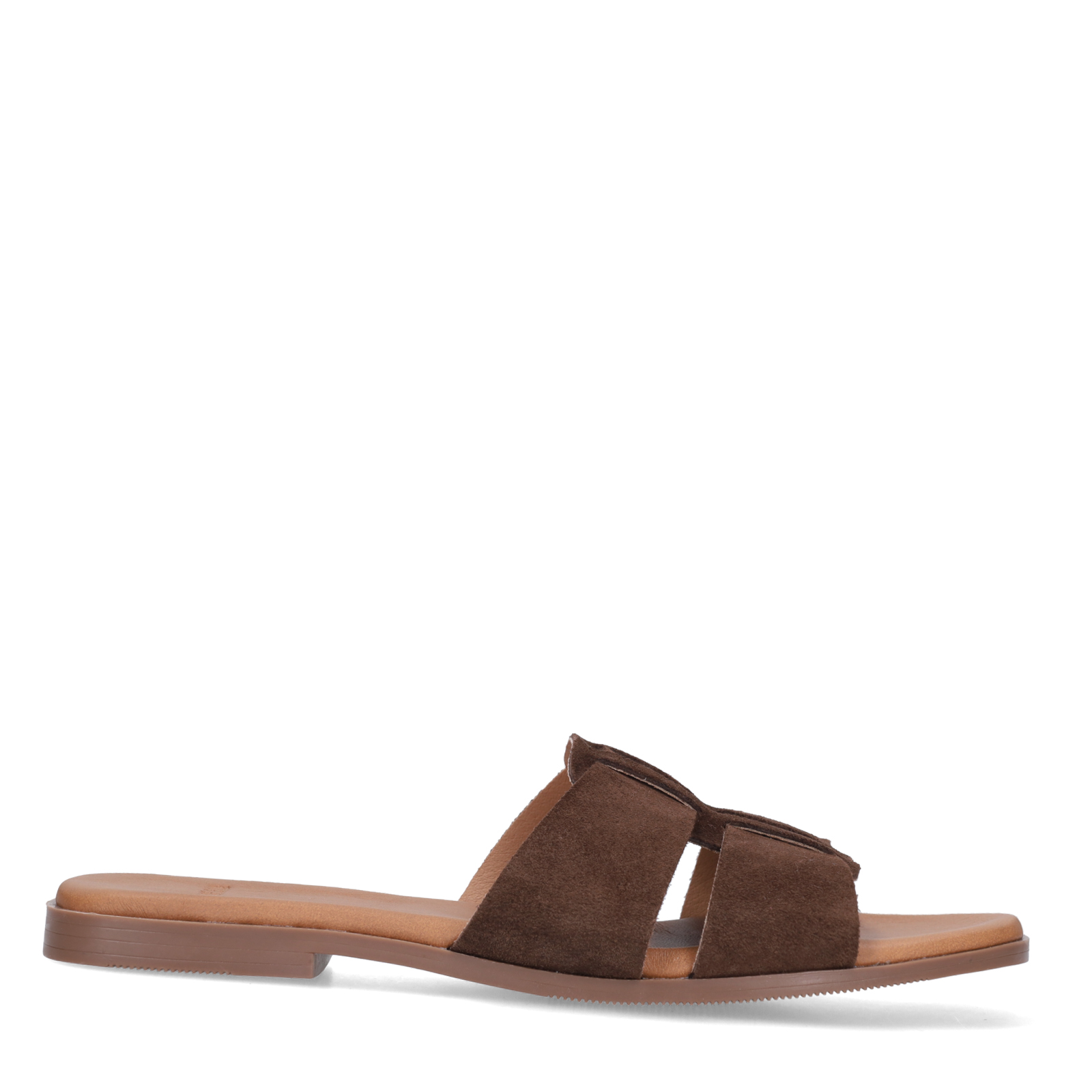 Bruine suède slippers