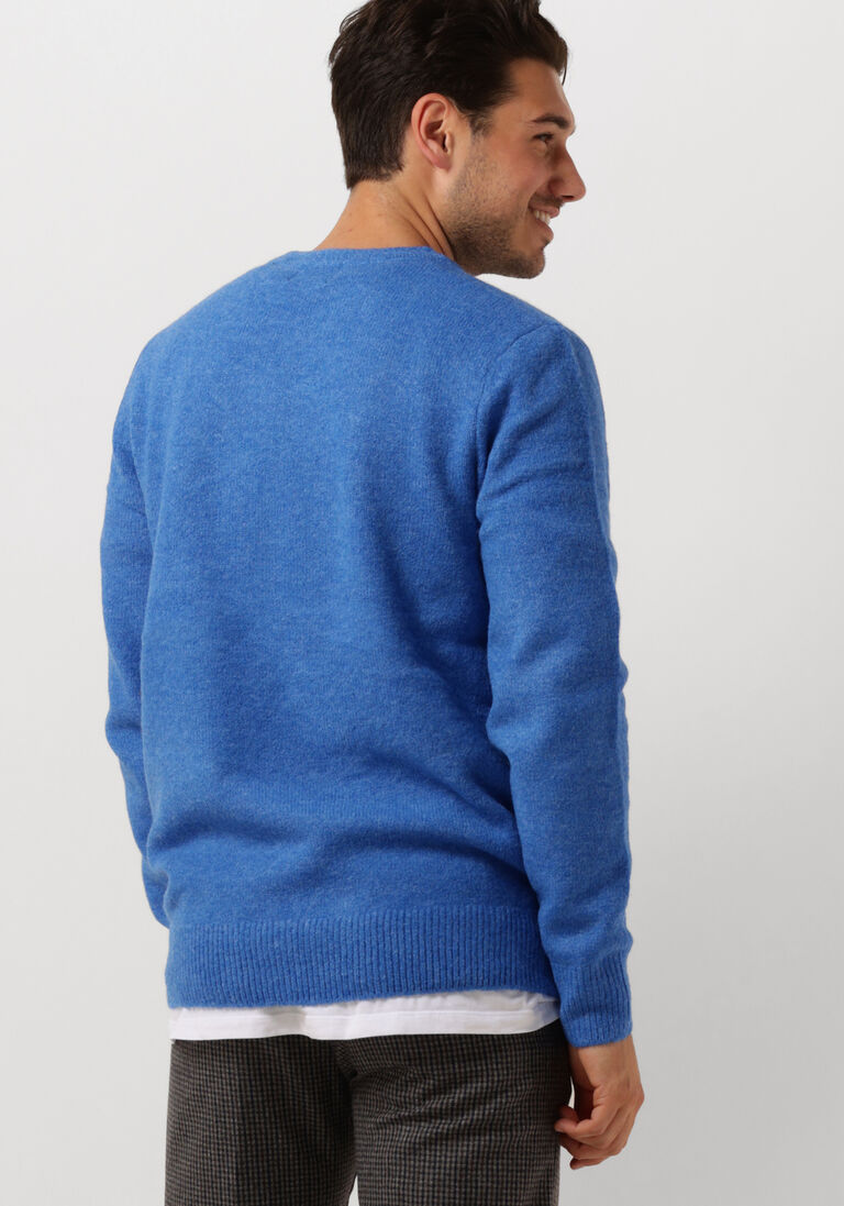 SCOTCH & SODA blauwe scotch & soda trui regular fit softy-knit melange pull