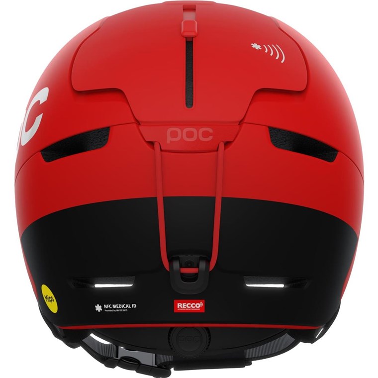 POC Obex BC MIPS Prismane Red Matt
