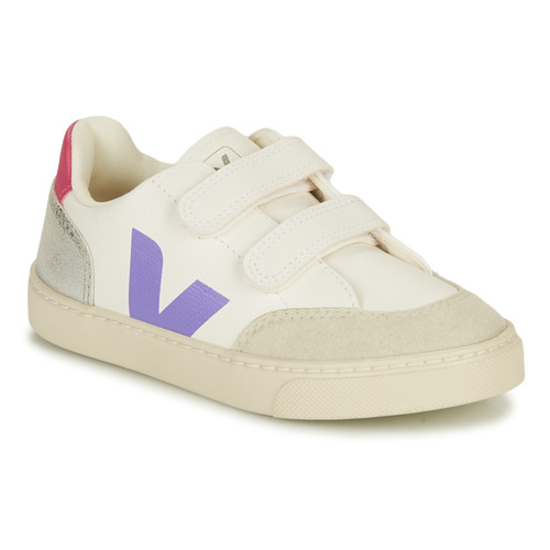 Veja - SMALL V-12 - Blanc / Parme
