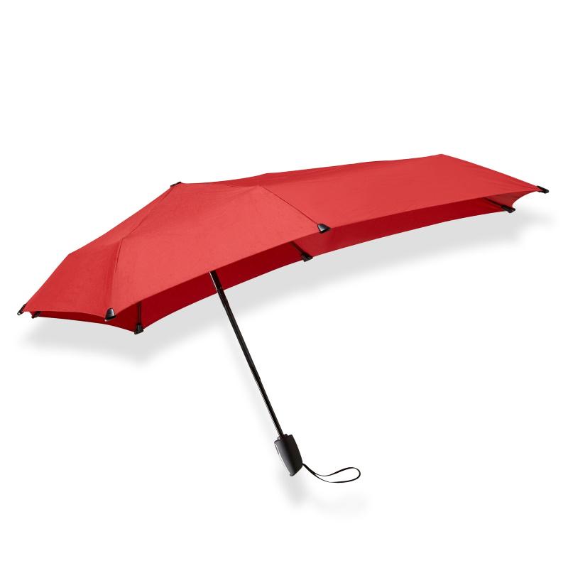 Senz° Mini Automatic Opvouwbare Storm Paraplu Rood