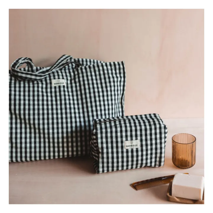Gabrielle Paris Sac week-end Vichy | Noir