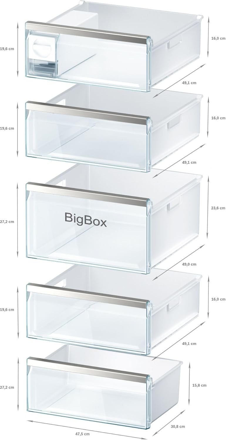 Bosch GSN54AWDV Serie 6 Freistehender XXL-Gefrierschrank, 176 x 70 cm, 188 kWh pro Jahr, weiß, 360 L, IceTwister, BigBox