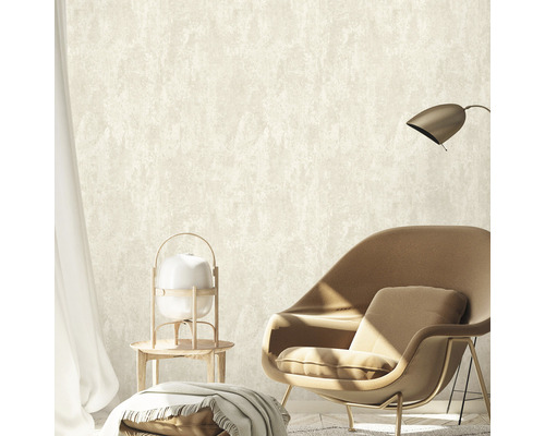 Vliesbehang 10273-02 Casual Chique metaaleffect beige
