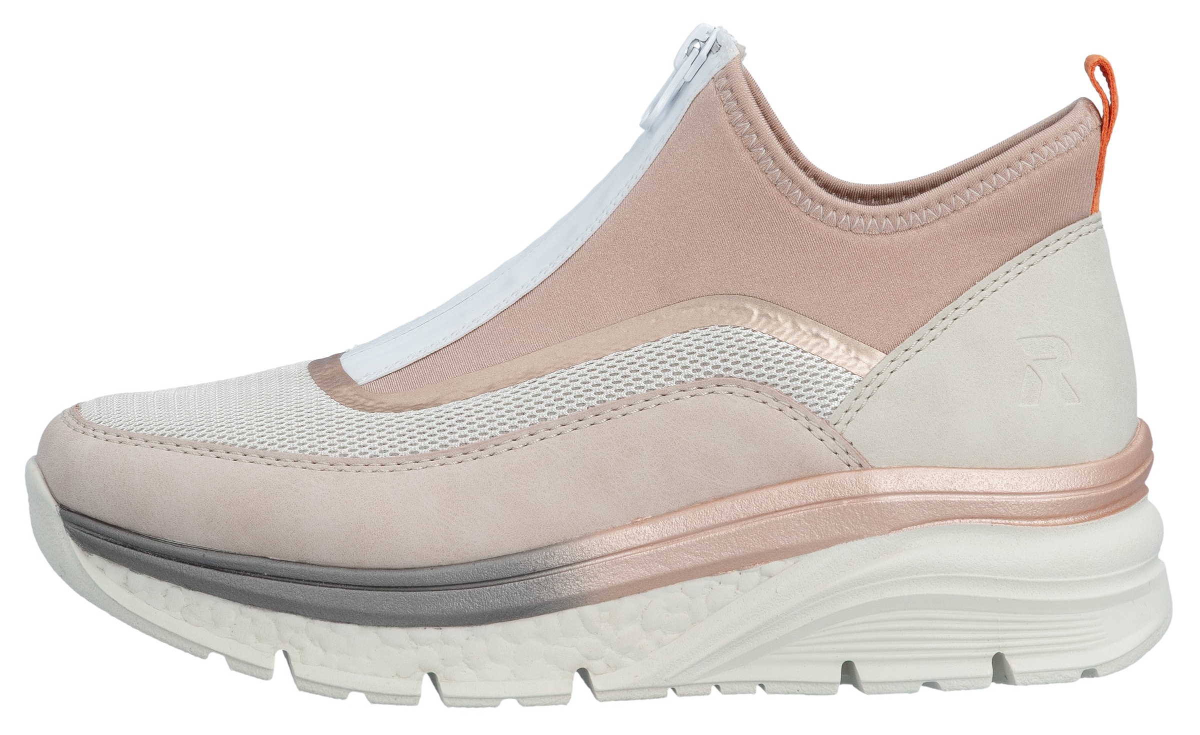 Rieker Schlupfboots  , Keilabsatz, Freizeitschuh, High Top-Sneaker, Reissverschluss