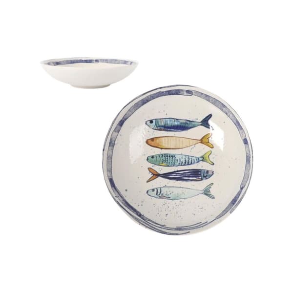 Dyp plate La Mediterránea Peixe Ø 21 cm (12 enheter)