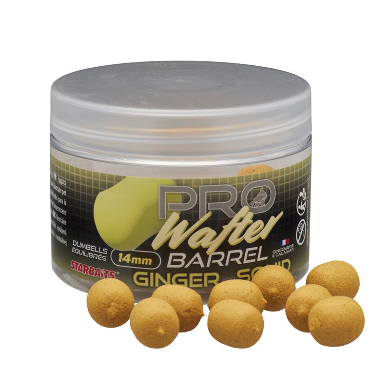 Hookbait Starbaits Pro Ginger Squid Wafter Barrel