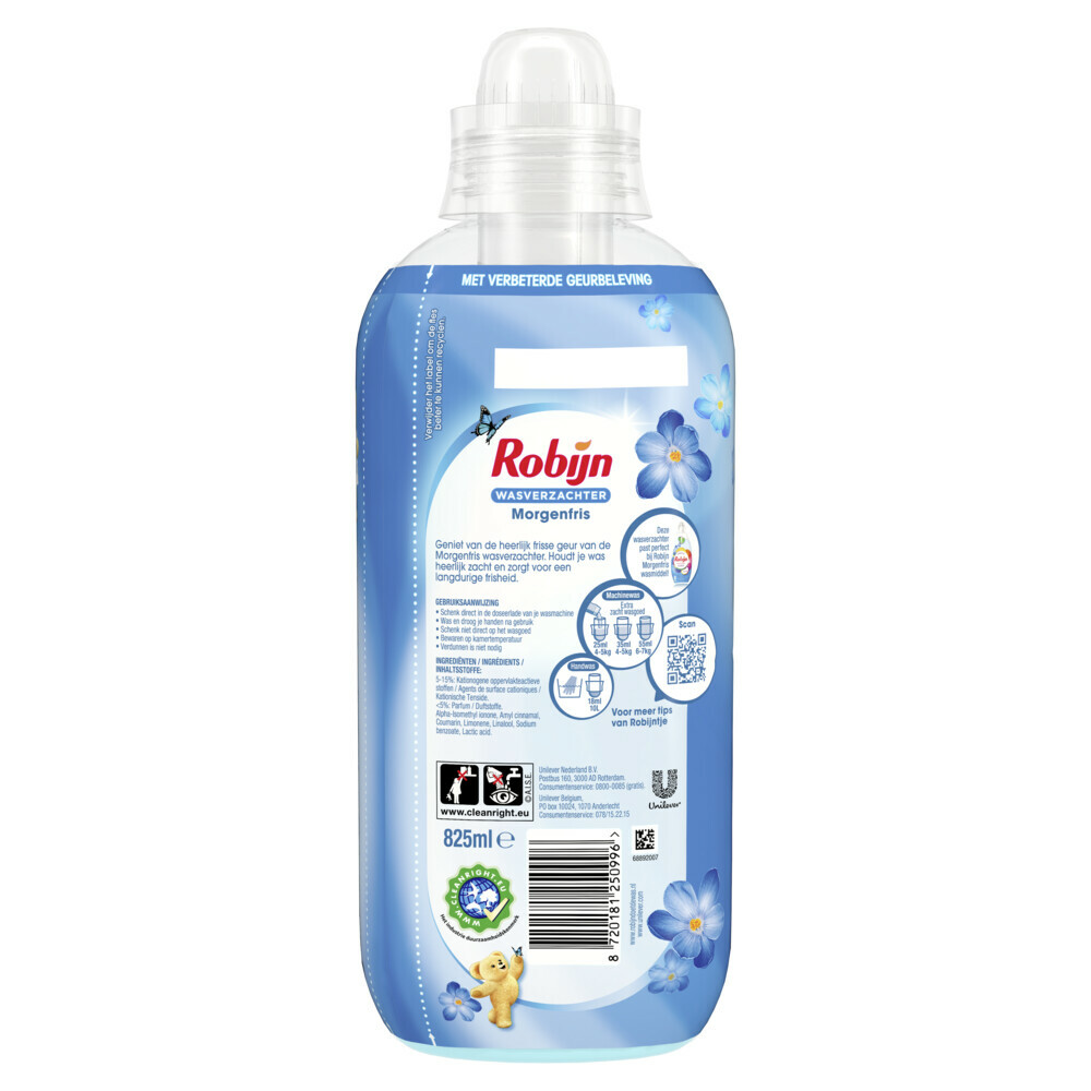 Robijn Wasverzachter Morgenfris 33 Wasbeurten825 ml