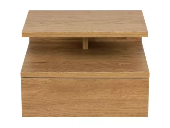 Kamichi - Table de chevet mural 1 tiroir en bois - Bois clair