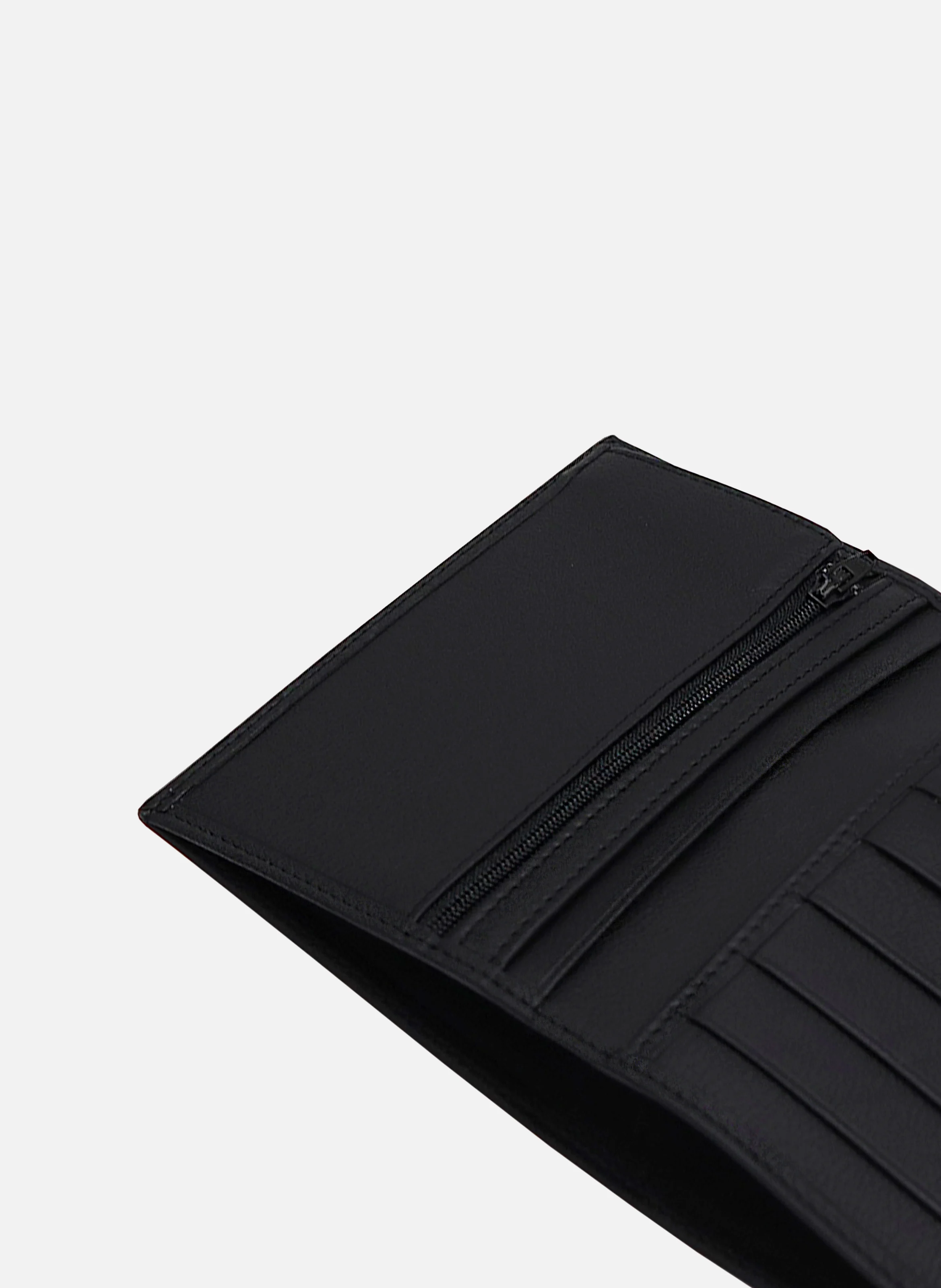 Portefeuille classique cuir grainé | Noir