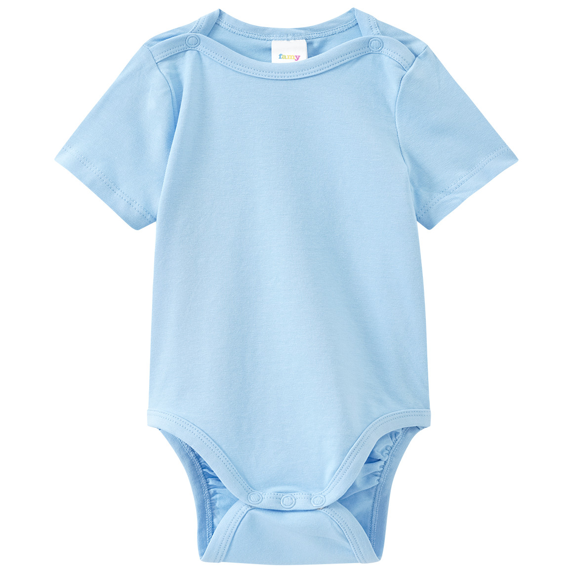 Famy 3 Baby Bodys in verschiedenen Farben dunkelblau / hellblau