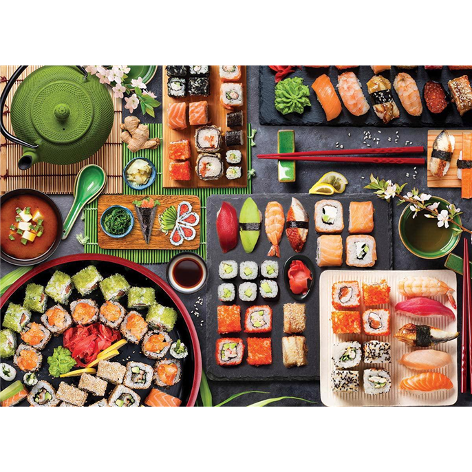 Puzzle : 1000 pièces - Table de Sushis