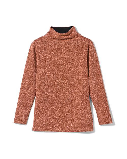 haut femme Emmy à paillettes cuivré
