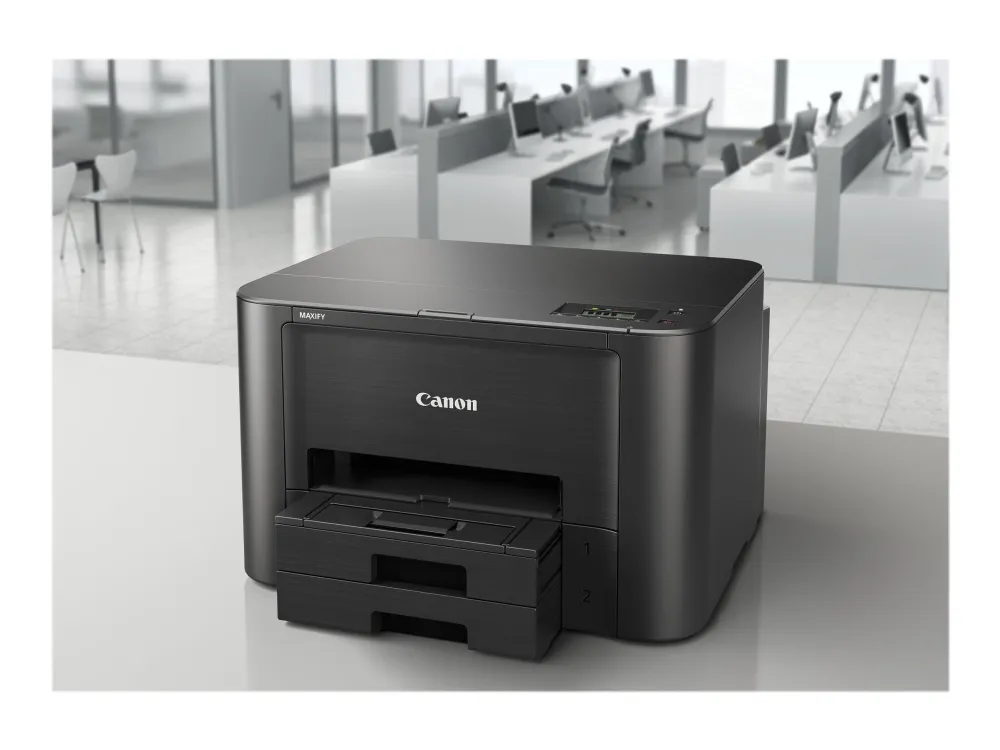 Canon MAXIFY iB4150 - Printer - farve - Duplex - blækprinter - A4/Legal - 600 x 1200 dpi - op til 24 ipm (mono) / op til 15.5 ipm (farve) - kapacitet: 500 ark - USB 2.0, LAN, Wi-Fi(n)