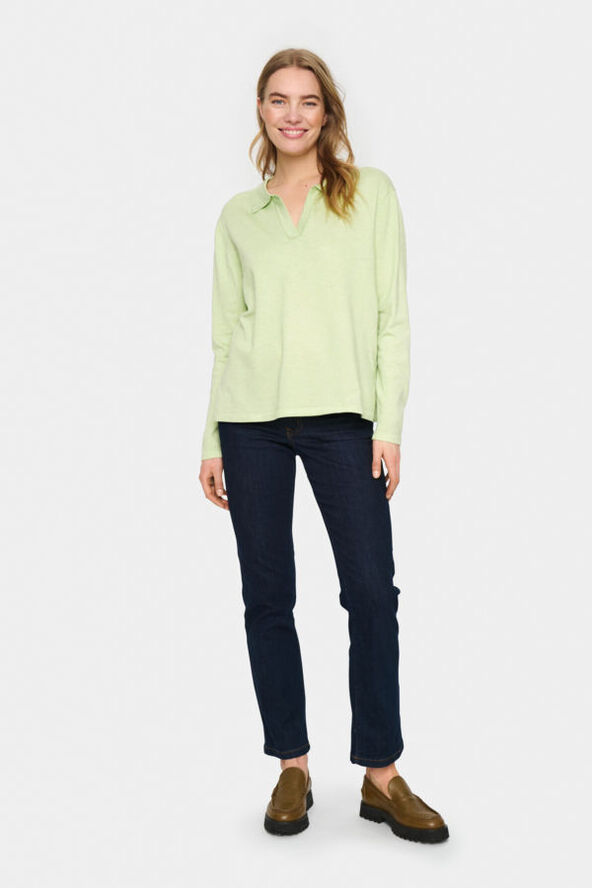 Saint Tropez MilaSZ Polo Pullover Seedling melange