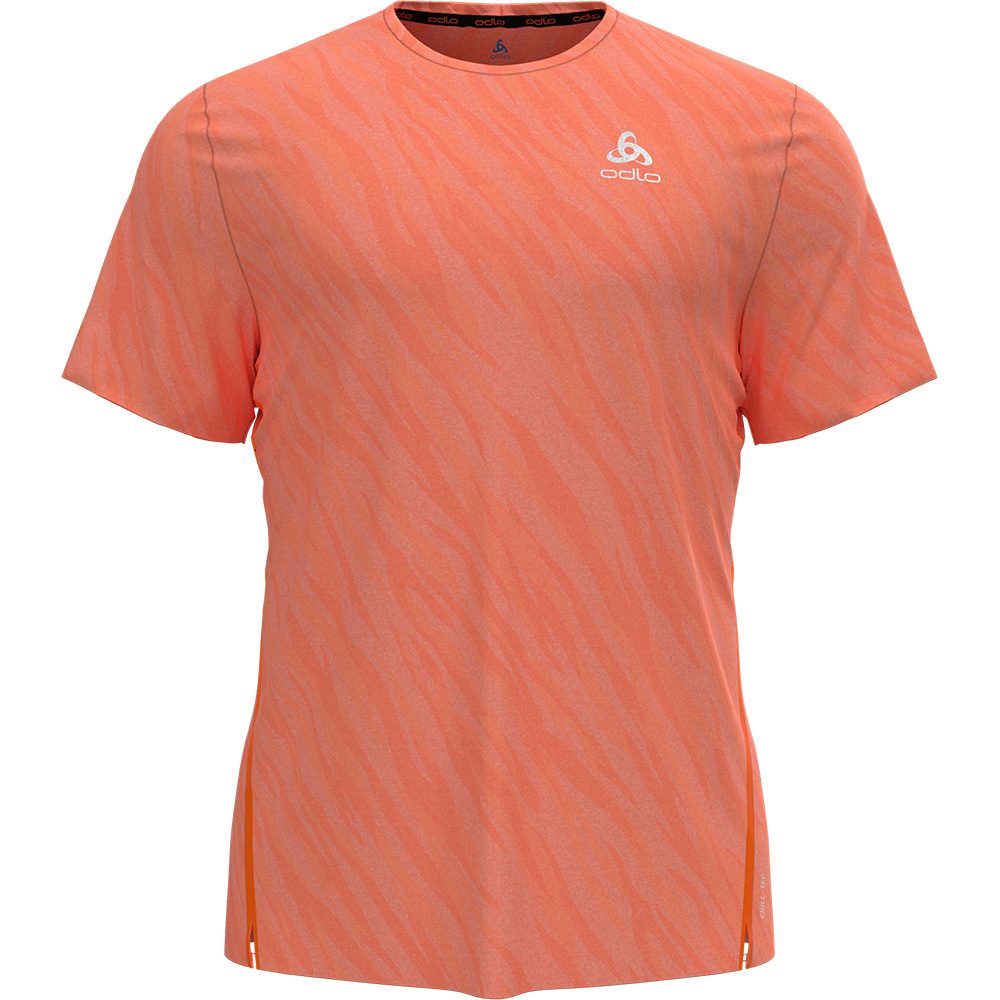 Odlo Zeroweight Engineered Chill-Tec T-Shirt Herren shocking orange melange