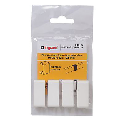 Joints couvercle pour moulure 32 x 12,5 mm Legrand