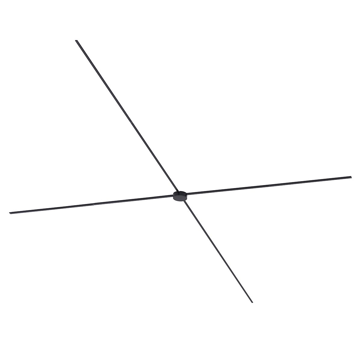 Modern railsysteem zwart 1-fase 800 cm met ronde voeding - Magnetic