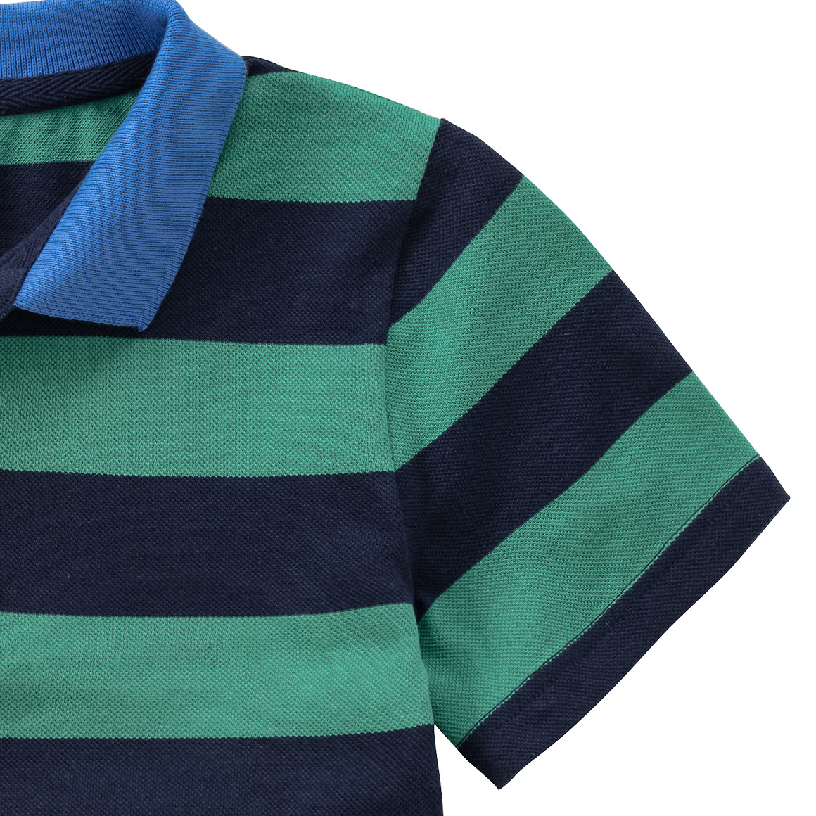 Topolino Jungen Poloshirt mit Streifen dunkelgrün / dunkelblau