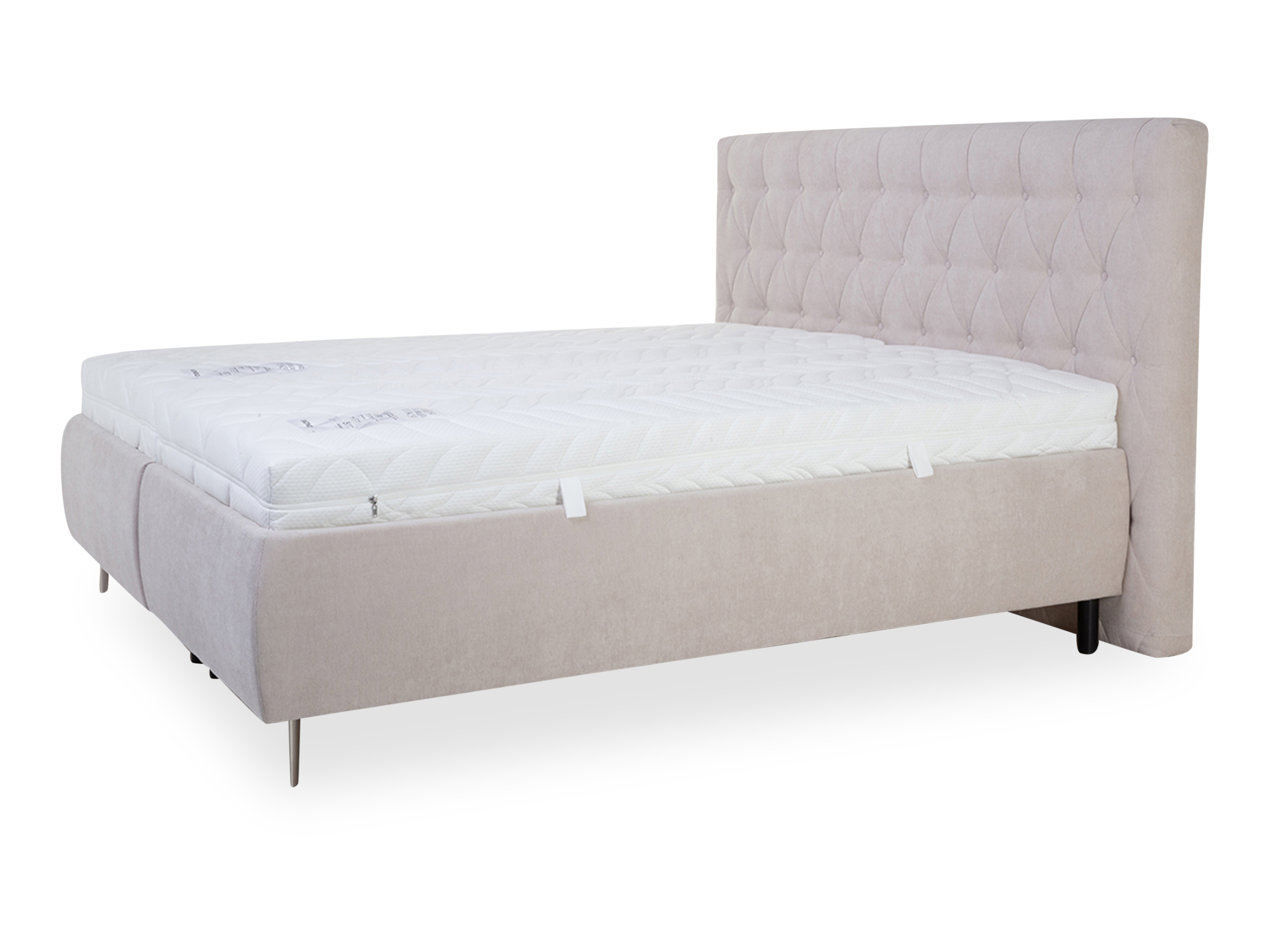 Polsterbett MONDO DELUXE 160X200 H2\/H2 rosa