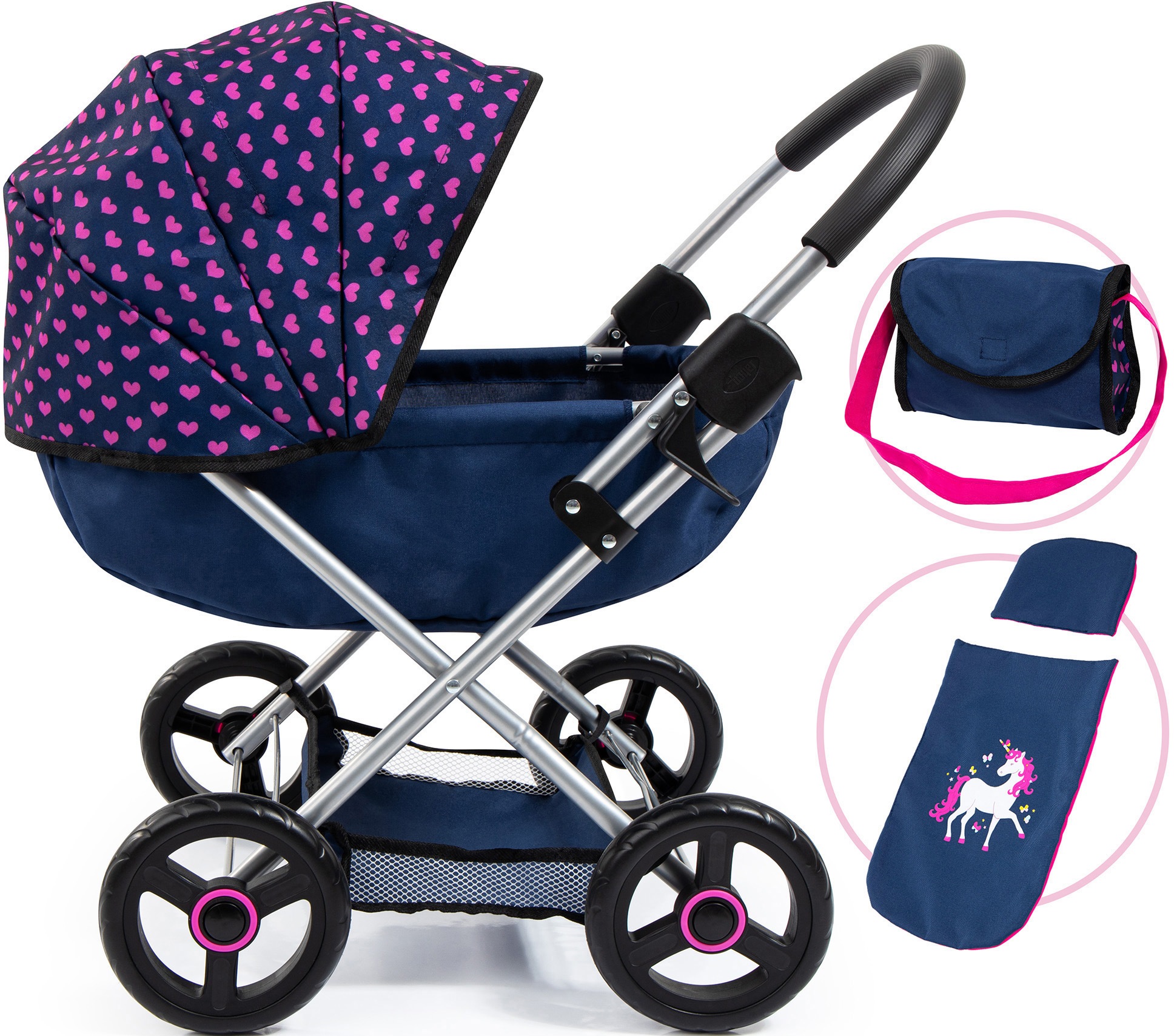 Bayer Puppenwagen »Cosy« mit Wickeltasche