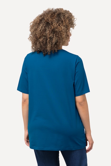 T-Shirt, A-Linie, Rundhalsausschnitt, Halbarm