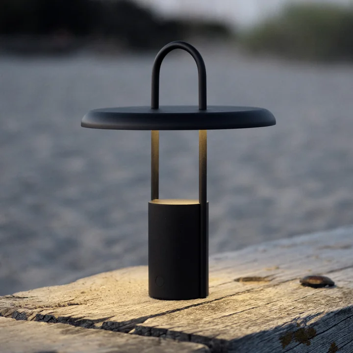 Stelton - Pier Akku LED-Leuchte, schwarz