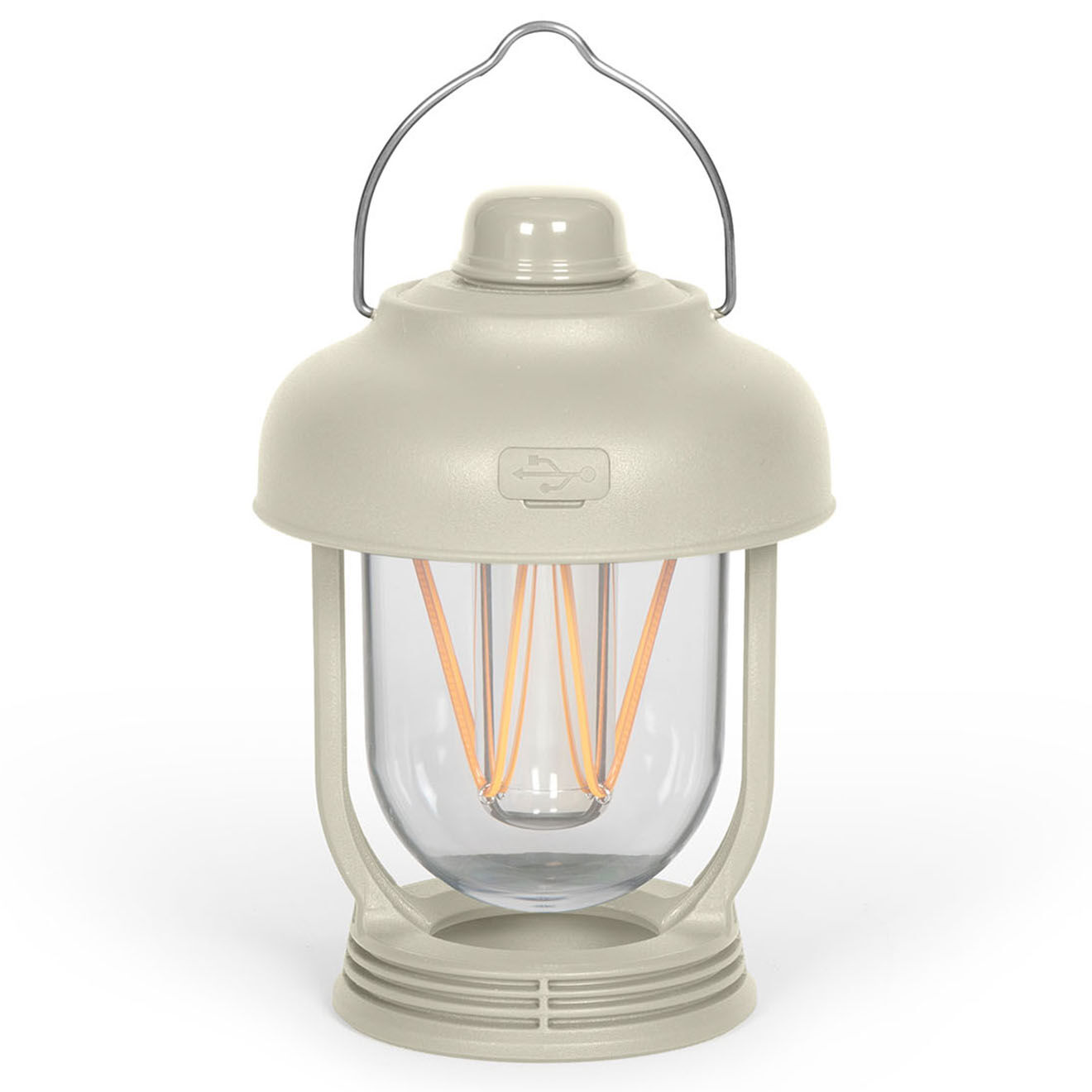 Livoo Lampe sans fil crème - 10x10x14.5 cm