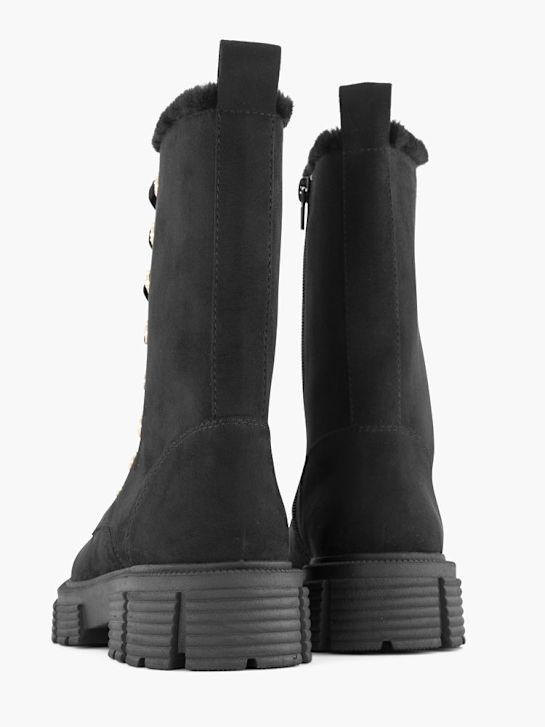 Catwalk Schnür-Stiefelette Schwarz