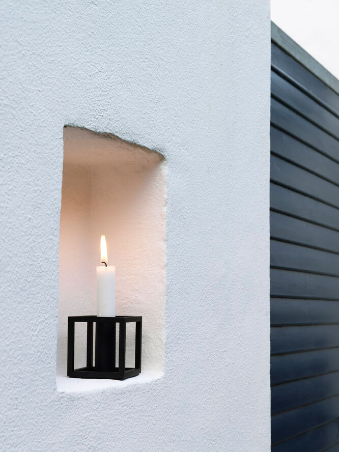 Audo Copenhagen Kubus 1, Candle Holder, Black Sort