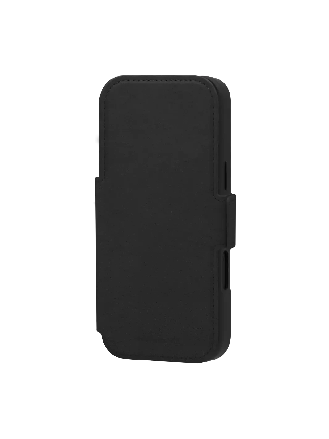 iPhone 17 Pro Max 2in1 MagSafe Wallet Case Echtleder Tasche mit RFID Schutz Lynge (LM69GTBL6627) - Schwarz