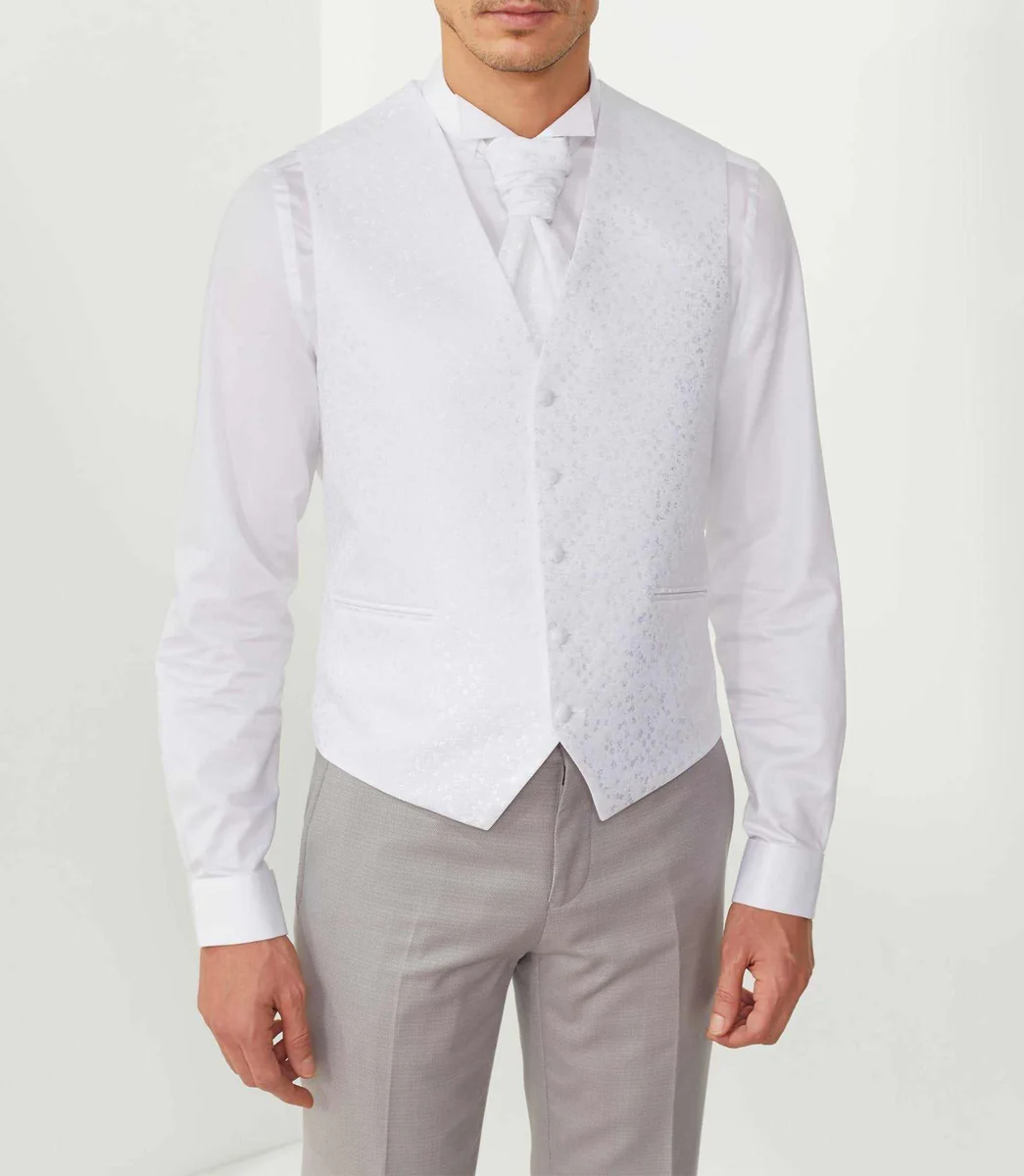 Gilet cérémonie blanc 