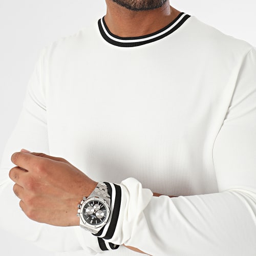 Tee Shirt Manches Longues Blanc