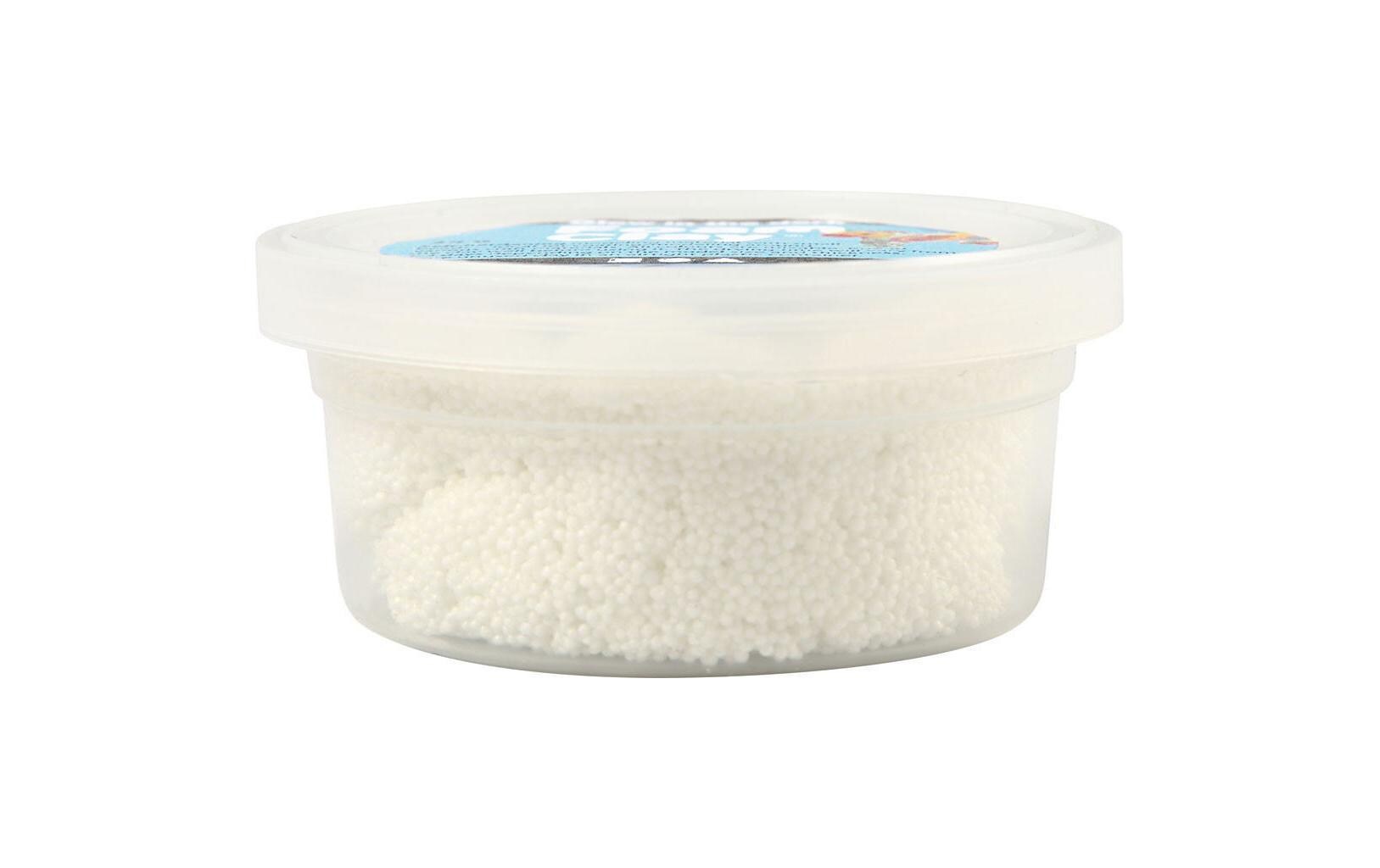 Modelliermasse Foam Clay 35 g Fluoreszierend WeissSelbsthärtende Modelliermasse mit winzigen Styroporkügelchen