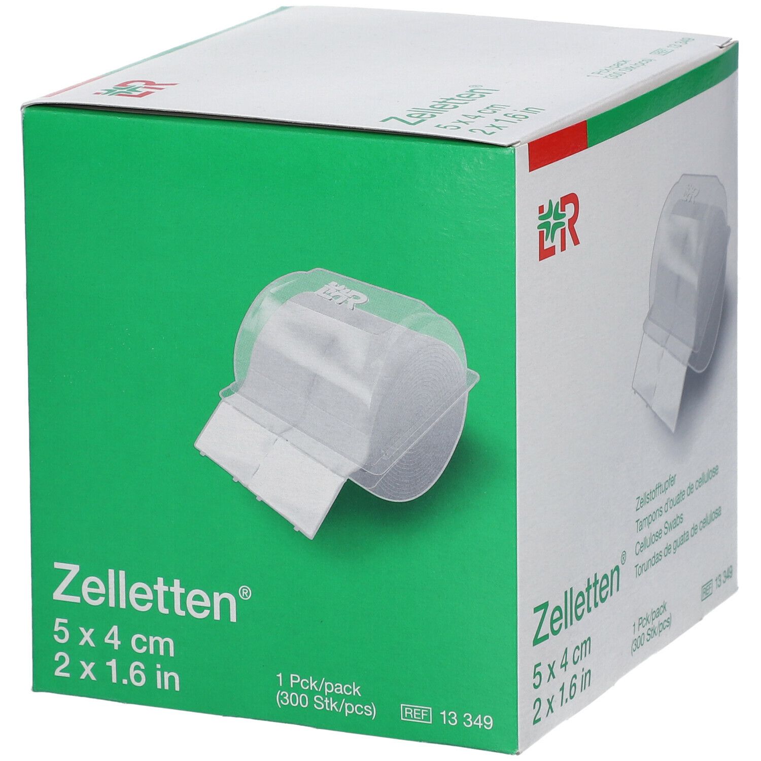 Zelletten Tupfer gerollt unsteril 5x4cm