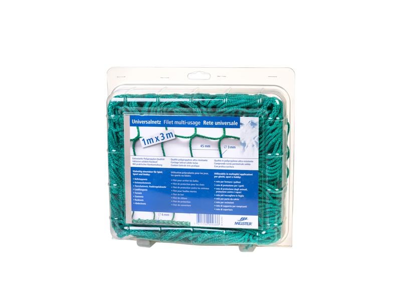 Meister Universalnetz knotenlos, Ø 3 mm / 1 x 3 m, Grün Universell einsetzbares Netz